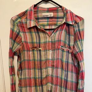Old navy plaid top